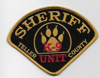 K9 K - 9 Teller County Sheriff State Colorado Co