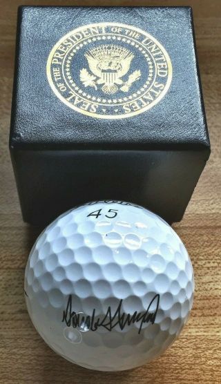 President Donald J Trump Presidential Seal THE WHITE HOUSE Design Gift Golf Ball 2
