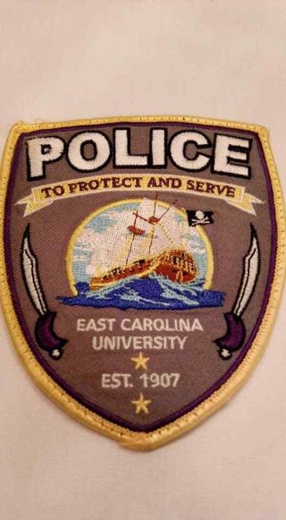 Ecu East Carolina University Police Patch Nc North Carolina