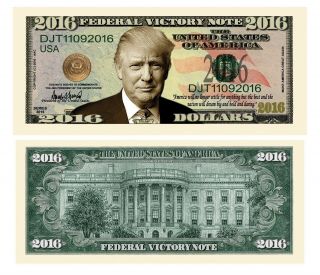Pack Of 50 - Donald Trump 2016 Federal Victory Limited Edition Presidential D.
