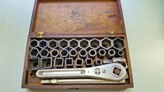 Rare Early Frank Mossberg Ford Model A/t Tool Socket Wrench Set No.  9