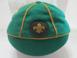 Wolf Cub Scout Cap Hat 1960s Vintage (1970s Badge) Rare Australian Made