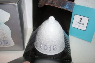 Lladro High Porcelain Bell 2016 / Never Removed From Box