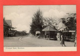 Principal Road Mombasa Bea British East Africa Kenya Pc 1908 Ref S571