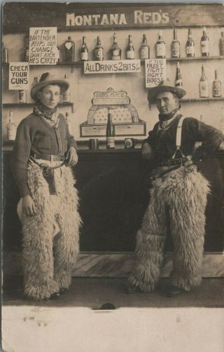(m560) Vintage Postcard,  Rppc,  Montana Red 