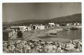 Greece Dodecanese Rhodes Rodi View Of Haraki Village Old Photo Postcard 2