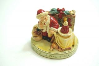 Rare 1955 P W Baston Jell - O A Fine Treat For All Santa Christmas Figurine 4.  25 "