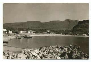 Greece Dodecanese Rhodes Rodi View Of Haraki Village Old Photo Postcard 1