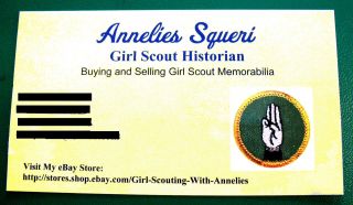MAMMAL 1960 - 62 ONLY,  Intermediate Girl Scout Badge Squirrel Combine HTF 2