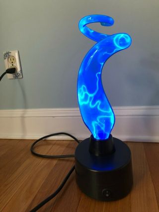 Plasma Art Glass Lamp Lumisource Sculptured Electra Blue