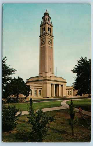 Postcard La Baton Rouge Campanile On The Campus Of Lsu Louisiana State Univ T16