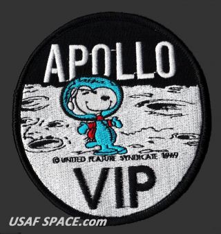 Snoopy - Apollo Vip - Nasa - 4 " Moon Landing Space Patch -