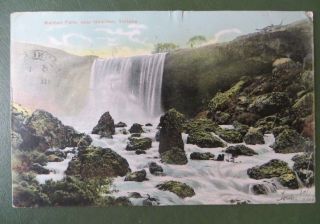 Vintage Postcard Ppc,  Waterfall,  Wannon Falls,  Hamilton Zealand 1906