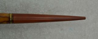 Restored 1930 ' s Waterman Ideal Brown Onyx Desk Fountain Pen 14K Nib 6