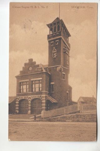 Sepia Fire Station Of Engine H & L No 2 Seymour Ct