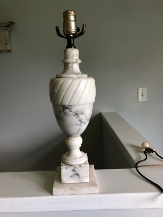 Vintage Marble Alabaster Table Lamp