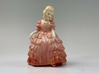 Vintage Royal Doulton Figurine " Rose " Hn 1368 Girl In Pink Ball Gown