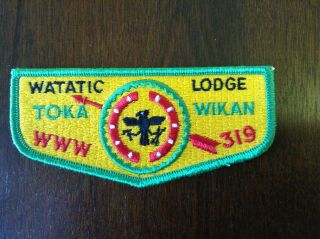 Watatic Merged Oa Lodge 319 Old Scout Flap Patch