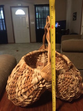 Vintage Large Butt Basket (Egg Gathering Baskett).  God ' s Eye 3