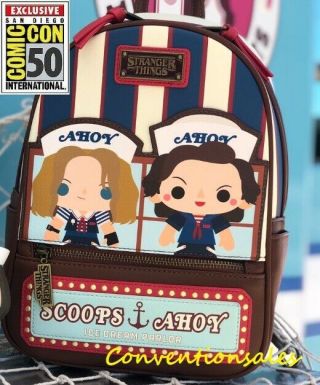 Sdcc 2019 Loungefly Stranger Things Season 3 - Scoops Ahoy Backpack