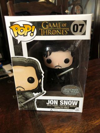 Funko Pop Jon Snow 07 Beyond The Wall Exclusive Game Of Thrones -