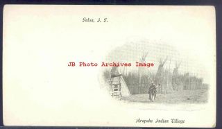 Native American Arapaho Indian Village,  Tulsa,  Oklahoma,  Indian Territory,  Pmc