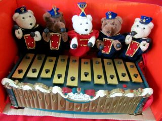 Mr.  Christmas Band Stand Bears - Bears Playing Xylophone Perfectly