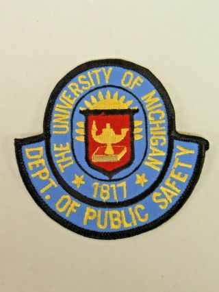 Vintage The University Of Michigan Dept.  Of Public Safety Patch U Of M 4317