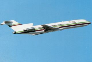Airline Issued Postcard - Miami Air (usa) Boeing 727 - 200 Oversized