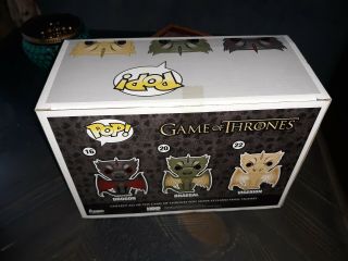 Game Of Thrones Funko Pop Vinyl 3 Pack Dragons Drogon Rhaegal Viserion 4