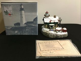 Harbour Lights 2001 Michigan City Indiana In Lighthouse Christmas 712 W/box