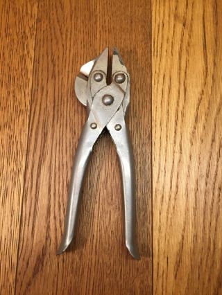 Vintage Sargent 8 " Bernard Type Parallel Jaw Pliers Wire Cutters,  Usa Tool