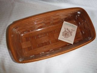 Vintage 1989 Longaberger Bread Basket,  W/ Protector