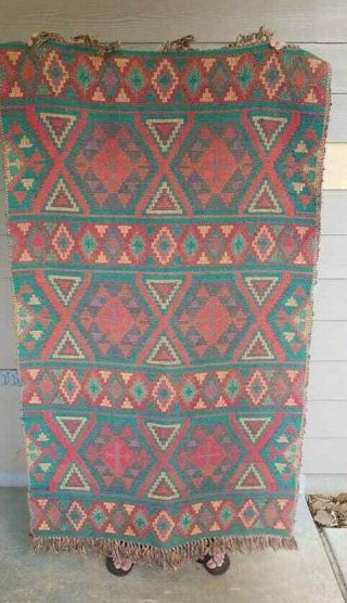 Vintage Navajo Woven Saddle Blanket/Rug 2