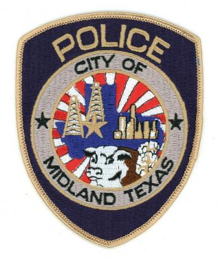 Midland Police Department Texas Vintage 1980 