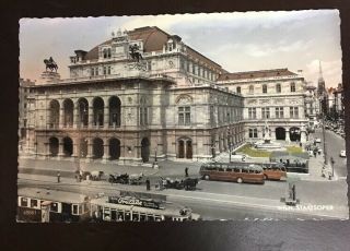 Vintage Vienna Austria Opera Della Stato - Postcard
