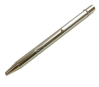 Authentic Cartier Ballpoint Pen Silver Metallic 3959