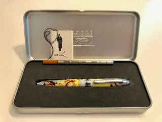 Acme “melting Watch” Salvador Dali Roller Ball Pen With Case And Refill