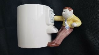 Vtg Omnibus Computer Smasher Ceramic Coffee Mug Tea Cup Fitz & Floyd Retro Tech