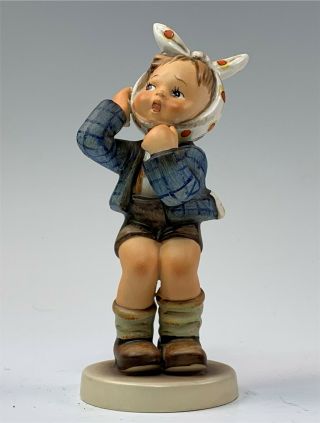 Goebel Hummel Figurine " Boy With Toothache " 217 Tmk3
