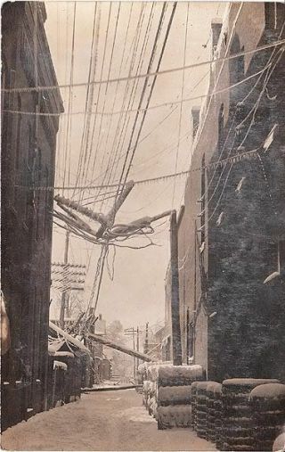 1909 Ashtabula,  Oh,  Winter Storm,  Ice Disaster Postcard