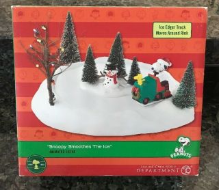 Dept 56 Peanuts Christmas Village Snoopy Smoothes The Ice Ice Edger Truck Rare