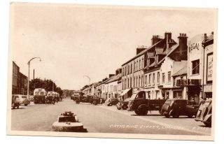 Limavady,  Catherine Street,  Derry / Londonderry,  Ireland,  B & W,  P/card,  1952