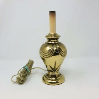 Stiffel Solid Brass Portable Table Lamp No.  6409 Vintage