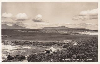 Portuairk View To Rhum And Eigg - Real Photo By Jarrold