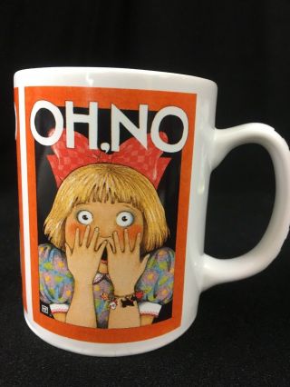 Mary Engelbret Mug Cup " Oh No " Coffee Surprised Girl Orange Oz Taiwan Lr