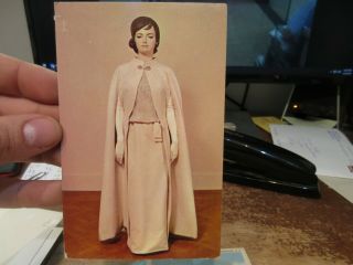 Vintage Old Postcard Washington Dc Jacqueline Kennedy Inaugural Ball Gown Dress
