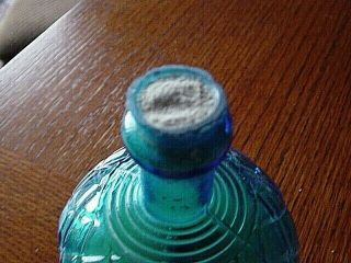 1880s Turquoise Blue HARDEN Glass FIRE Hand Grenade EXTINGUISHER bottle FIREMAN 4