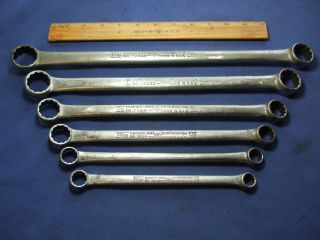 The Earliest 1937 - 39 Williams Douhex Angled Oval Box Wrench Set - Alloy Artifacts
