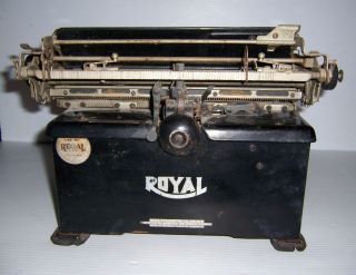 Antique Royal Model 10 Typewriter Single Beveled Glass Sides Serial X - 929260 7
